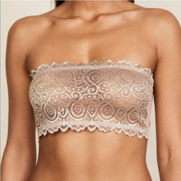 NEW 2 Intimately Free People Seamless Reversible Lace Bandeau Bralette - Picture 3 of 9